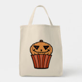 Pumpkin Cupcake Halloween Tragetasche (Rückseite)