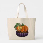 Pumpkin Cupcake Jumbo Stoffbeutel (Rückseite)