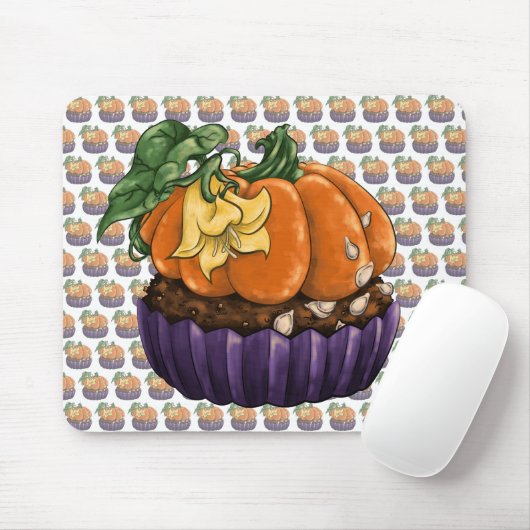 Pumpkin Cupcake Mousepad (Mit Mouse)