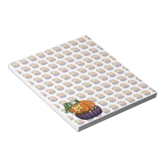 Pumpkin Cupcake Notizblock (angewinkelt)