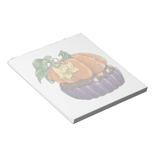 Pumpkin Cupcake Notizblock (angewinkelt)