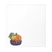 Pumpkin Cupcake Notizblock (Vorderseite)