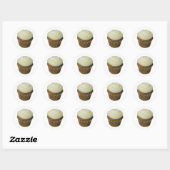 Pumpkin Cupcake Runder Aufkleber (Blatt)