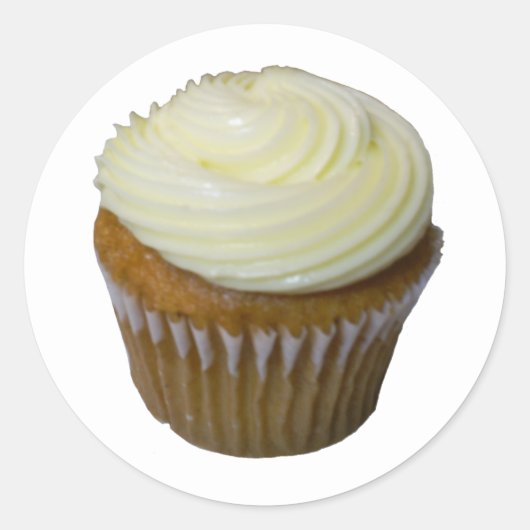 Pumpkin Cupcake Runder Aufkleber (Vorderseite)