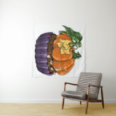 Pumpkin Cupcake Wandteppich (Beispiel (Horizontal))