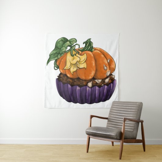 Pumpkin Cupcake Wandteppich (Beispiel)