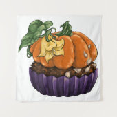 Pumpkin Cupcake Wandteppich (Vorderseite)