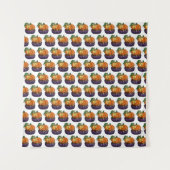Pumpkin Cupcake Wandteppich (Vorderseite)