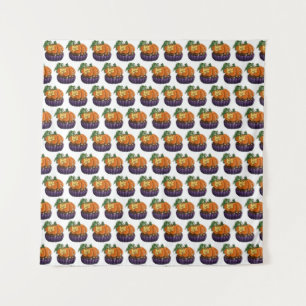 Pumpkin Cupcake Wandteppich