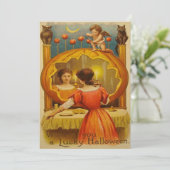 Pumpkin Cupid Owl Crescent Moon (Stehend Vorderseite)