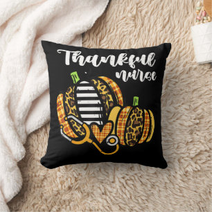 Pumpkin dankbar Nurse Erntedank Scrub Fall RN Kissen