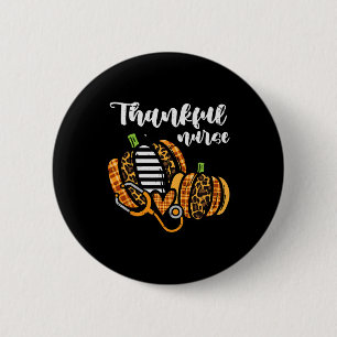 Pumpkin dankbar Nurse Erntedank Scrub Top Fall Button