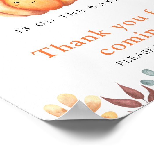 Pumpkin \ Danke, dass Sie kommen Poster (Ecke)