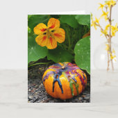Pumpkin Danke Karte (Gelbe Blume)