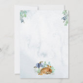 Pumpkin Deer Baby Dusche Einladung Junge Fall (Rückseite)