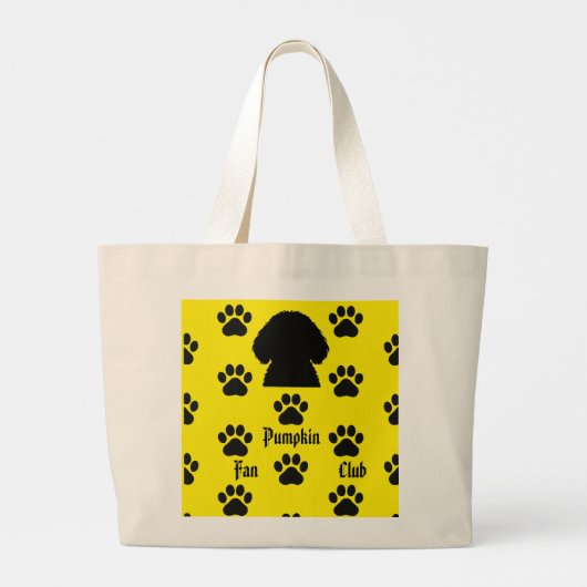 Pumpkin der Cavapoo-Tasche Jumbo Stoffbeutel (Rückseite)
