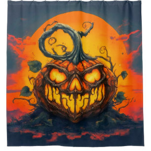 Pumpkin-Design Duschvorhang