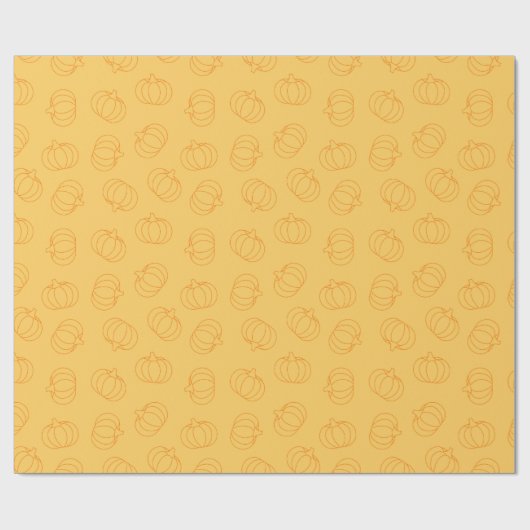 Pumpkin Design for Fall Celebrating Geschenkpapier (Flach)