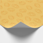 Pumpkin Design for Fall Celebrating Geschenkpapier (Ecke)
