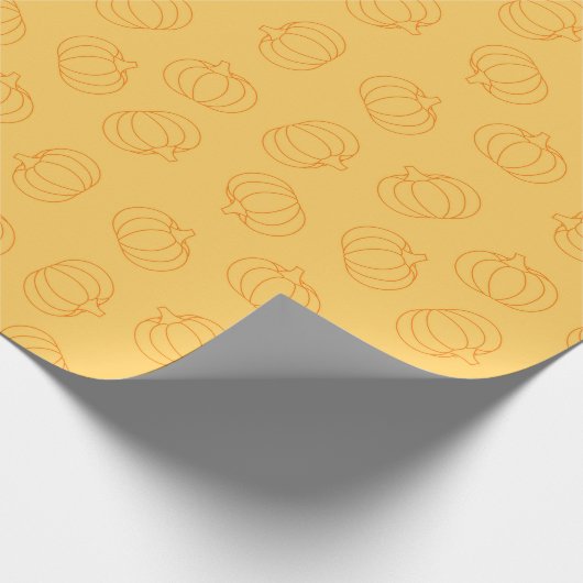 Pumpkin Design for Fall Celebrating Geschenkpapier (Ecke)