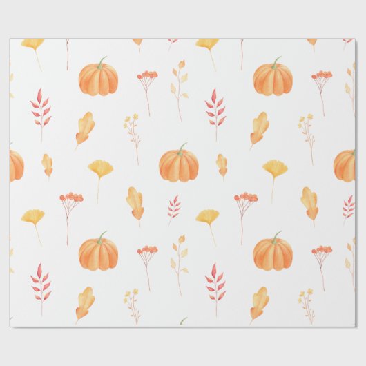 Pumpkin Design Geschenkpapier (Flach)