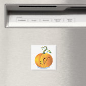 Pumpkin Design Monogram J Magnet (In Situ (Geschirrspüler))