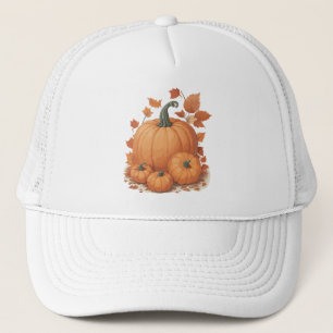 PUMPKIN DESIGN. TRUCKERKAPPE