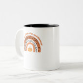 Pumpkin-Design Zweifarbige Tasse (Vorderseite Links)