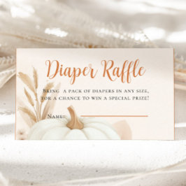 Pumpkin Diaper Raffle Begleitkarte