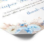 Pumpkin Diaper Raffle Sign Poster (Ecke)