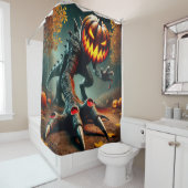Pumpkin Dinosaur Duschvorhang (Beispiel)