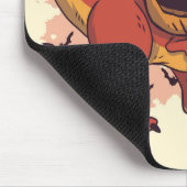Pumpkin Dinosaur T-Rex Mousepad (Ecke)