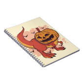 Pumpkin Dinosaur T-Rex Notizblock (Rechte Seite)