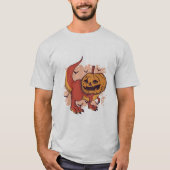 Pumpkin Dinosaur T-Rex T-Shirt (Vorderseite)