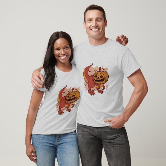 Pumpkin Dinosaur T-Rex T-Shirt (Unisex)
