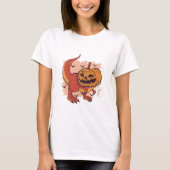 Pumpkin Dinosaur T-Rex T-Shirt (Vorderseite)