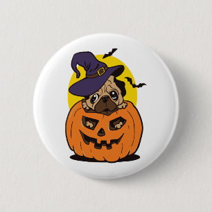 Pumpkin Dog Halloween, lustiger Halloween-Hund Button