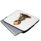 Pumpkin Doll Halloween Sticker Laptopschutzhülle (Vorne Knopf)