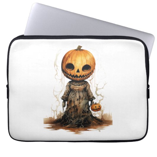 Pumpkin Doll Halloween Sticker Laptopschutzhülle (Vorderseite)