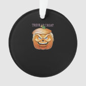 Pumpkin Donald, lustiges Halloween Beängstigender Ornament (Vorderseite)