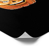 Pumpkin Donald, lustiges Halloween Beängstigender Poster (Ecke)