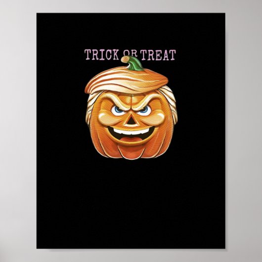 Pumpkin Donald, lustiges Halloween Beängstigender Poster (Vorne)