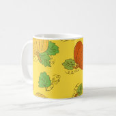 Pumpkin Doodle: Hand gezogen Nahtlos Kaffeetasse (Vorderseite Links)