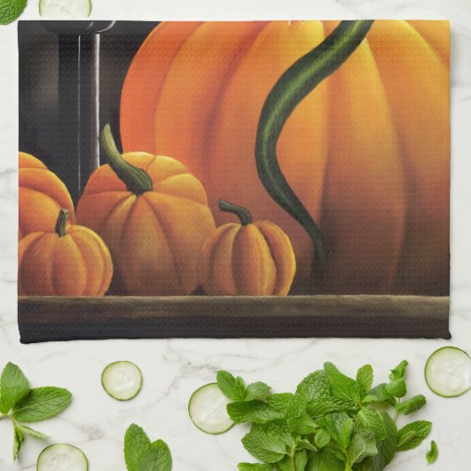 Pumpkin Dragon Cauldron Halloween Geschirrtuch (Gefaltet)