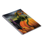 Pumpkin Dragon Cauldron Halloween Notizblock (Rechte Seite)
