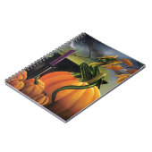 Pumpkin Dragon Cauldron Halloween Notizblock (Linke Seite)