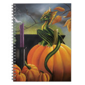 Pumpkin Dragon Cauldron Halloween Notizblock (Vorderseite)