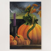 Pumpkin Dragon Cauldron Halloween Puzzle (Vertikal)
