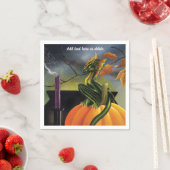 Pumpkin Dragon Cauldron Halloween Serviette (Beispiel)