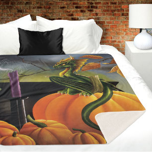Pumpkin Dragon Cauldron Halloween Sherpadecke